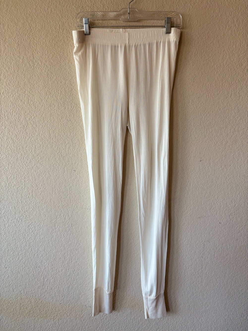 Luxury 100% Pure Silk Jogger Loungewear Long John Pants M